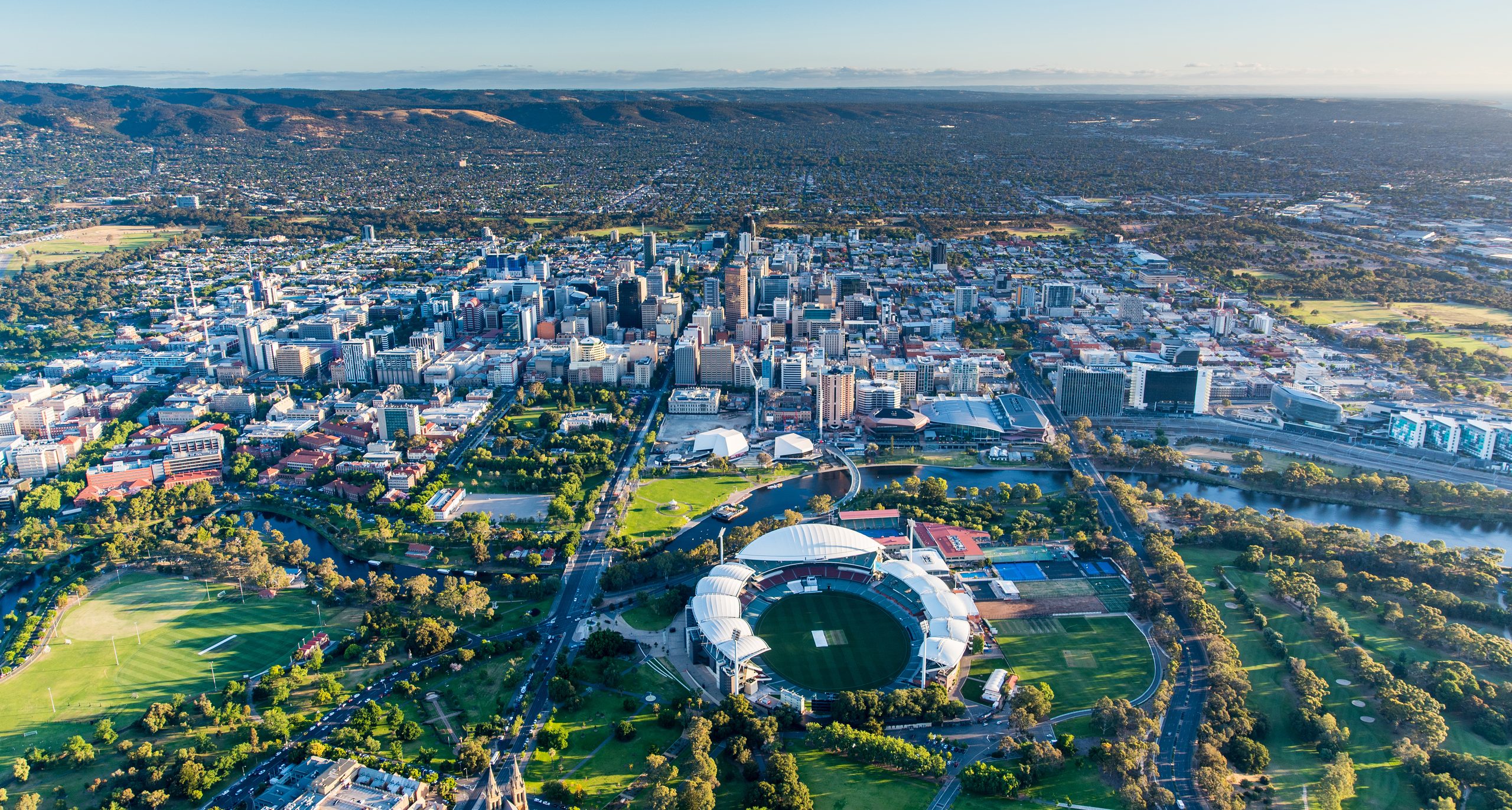 Aerial view of Adelaide